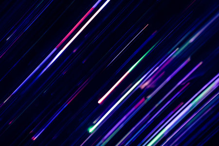 movement of lights with speed, painting with light