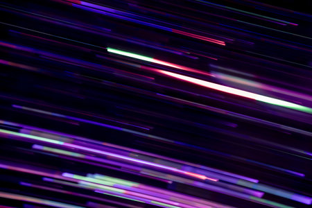 movement of lights with speed, painting with light