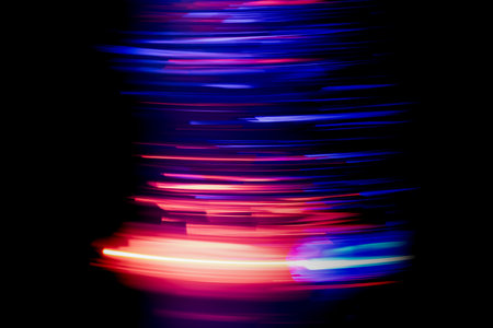 movement of lights with speed, painting with light