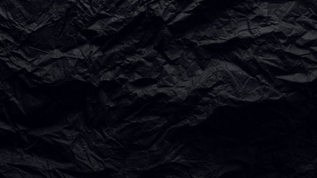 black crinkled paper for background