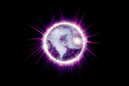 stars, explosion of sparks, electric flower, blot of light