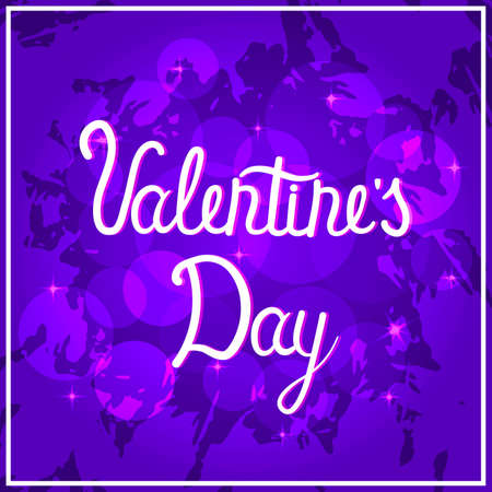 The concept of a festive banner on Valentine s Day. With text hand written.のイラスト素材