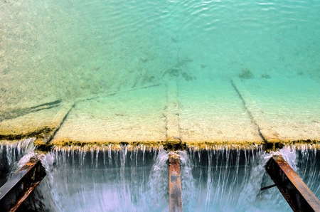 Shuttle concrete water channel in Valencia, Spain.の写真素材