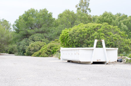 Recycling container, ecology and environment concept Spain.