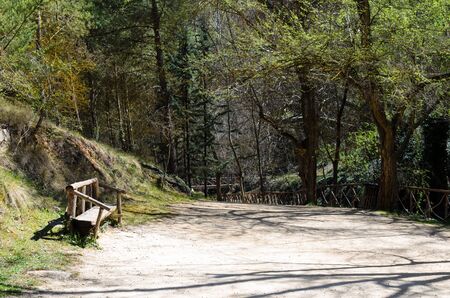 Natural Park of the Monasterio de Piedra, Zaragoza, Spain.の写真素材
