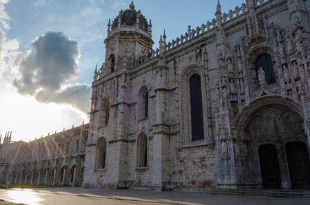 View Lisbon, Jeronimos Monastery in the Portugal .