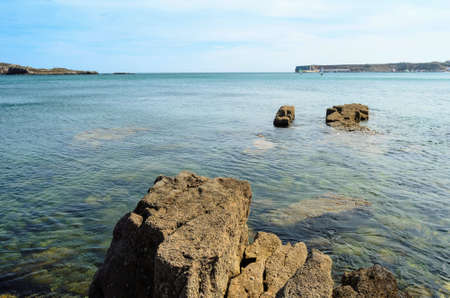 A view of beach Algarve region, Portugal