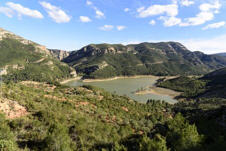 Mountains from high point in Chesa, Valenciaの写真素材
