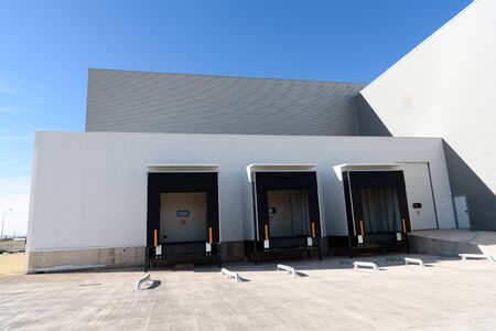 Exterior industrial warehouse