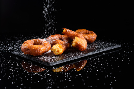 Homemade fritters traditional in Spainの写真素材