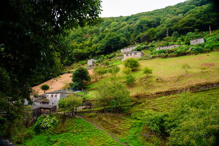 Old town in Asturias, Taramundiの写真素材