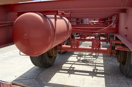 old truck chassisの写真素材