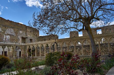 Medieval town of Morella, Castellon in Spainの写真素材
