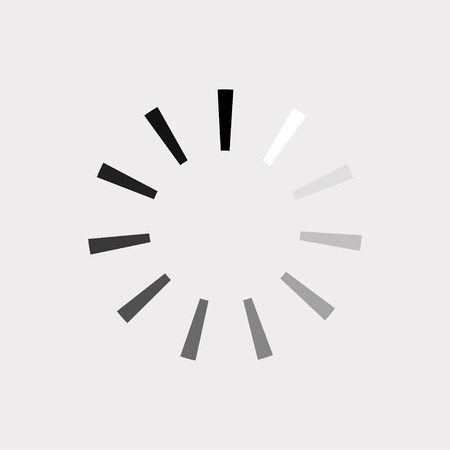 Loading icon. Percentage loading, downloading, uploading progress. Vector illustration.のイラスト素材