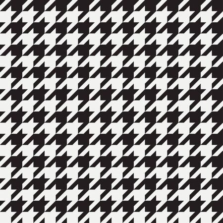Houndstooth seamless pattern. Background for clothing and other textile products. Black and white backdrop. Vector illustration.のイラスト素材
