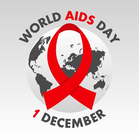 World Aids Day Poster Aids Awareness 1st December Banner With