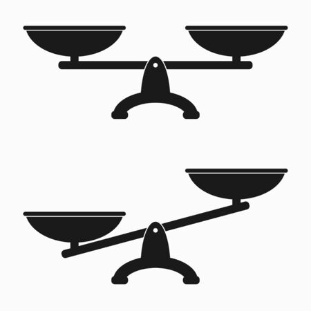 Scales icon set. Vector illustration.のイラスト素材