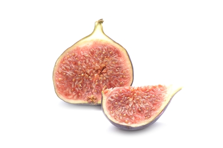 Fresh figs isolated on white backgroundの写真素材