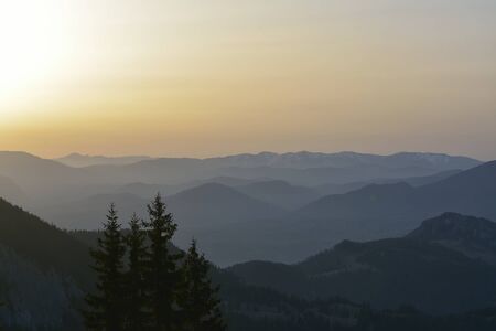 mountain sunriseの写真素材
