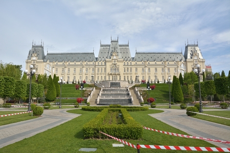 Beautiful palace in Iasi city, Romaniaの写真素材