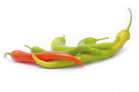 chili pepper isolated on a white backgroundの写真素材