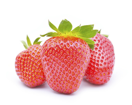 strawberry isolated on the white backgroundの写真素材