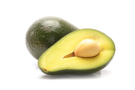 Avocado isolated on whiteの写真素材