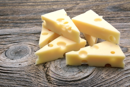 Emmental cheeseの写真素材