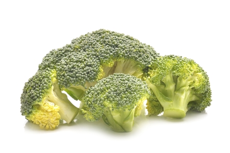 Broccoli isolated on a white backgroundの写真素材
