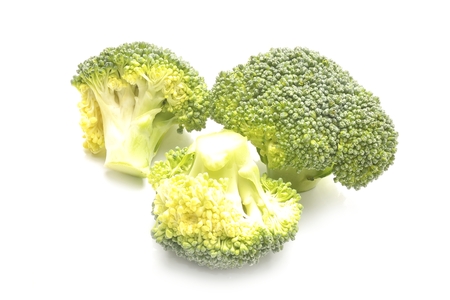Broccoli isolated on a white backgroundの写真素材