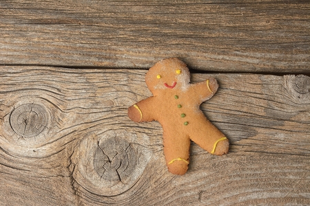 Christmas homemade gingerbread cookiesの写真素材