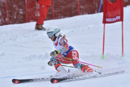 BRASOV, ROMANIA, 23th to 24th February 2018: FIS Children Trophy 2018のeditorial素材