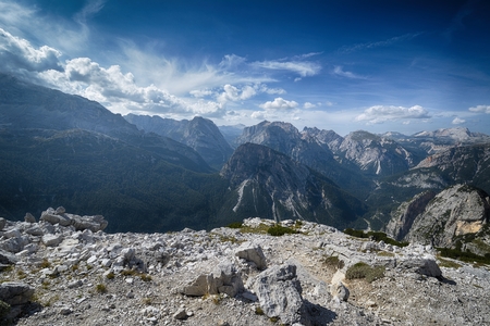 Italy Dolomites - Beautifull landscape. Stunning view on the Dolomiti Alp Mountains, Italy, south Tyrol, Europeの写真素材