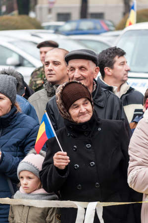 TIMISOARA, ROMANIA - DECEMBER 1, 2017: National Day parade in Romaniaのeditorial素材