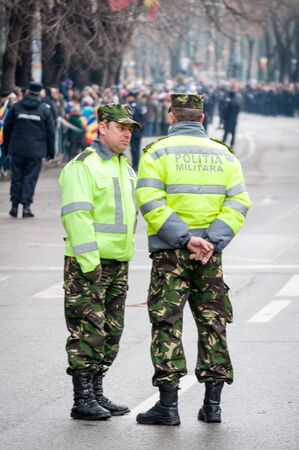 TIMISOARA, ROMANIA - DECEMBER 1, 2017: National Day parade in Romaniaのeditorial素材