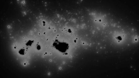 Asteroids fractal render