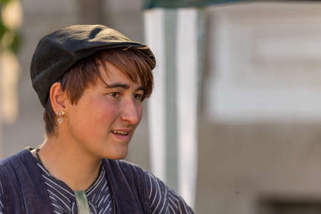 Timisoara, Romania - September 25, 2021: Portrait of travelling journeymen wearing old traditional clothes at the Hungarian Cultural Daysのeditorial素材