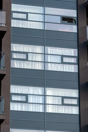 The facade of a building. Architecture detailの写真素材