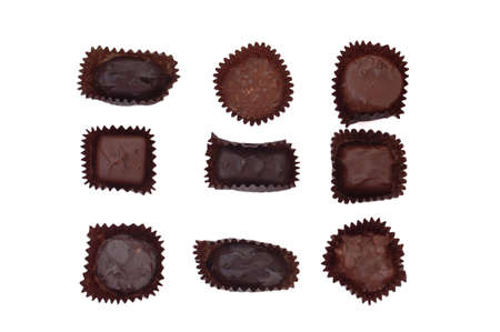 A collection of chocolate candiesの写真素材