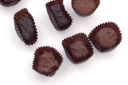 A collection of chocolate candiesの写真素材