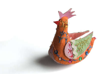 A small rooster ornamentの写真素材