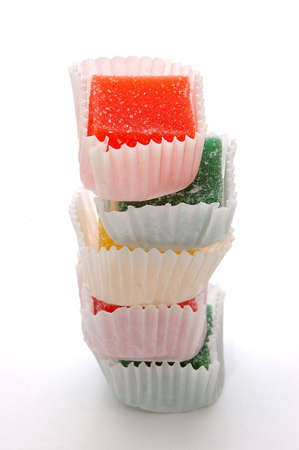 Candy over white, stackedの写真素材