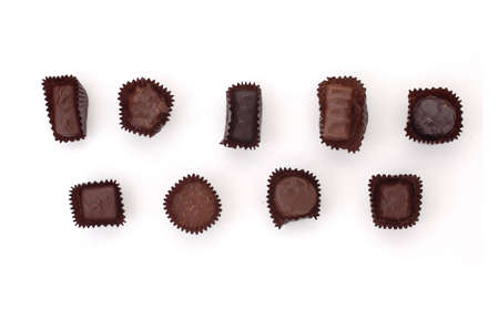 A collection of chocolate candiesの写真素材