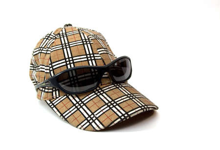 sport cap isolated with sunglasses