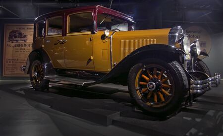 RIGA, LATVIA - OCTOBER 16: Retro car 1929 of the year Buick Series 116 Riga Motor Museum, October 16, 2016 in Riga, Latviaのeditorial素材