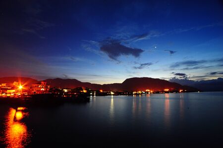 Sorowako at night Indonesiaの素材