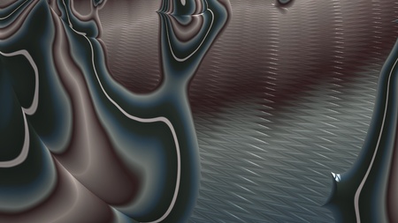 Neutral brown teal textured abstract swirls