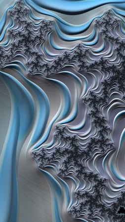Blue black 3D pattern textured abstractionの素材
