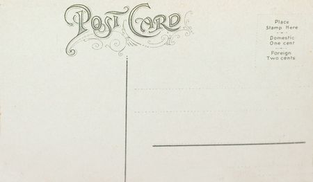 Early 20th Century postcard back scriptの写真素材