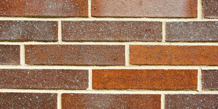 Multicolored brick wall exterior
